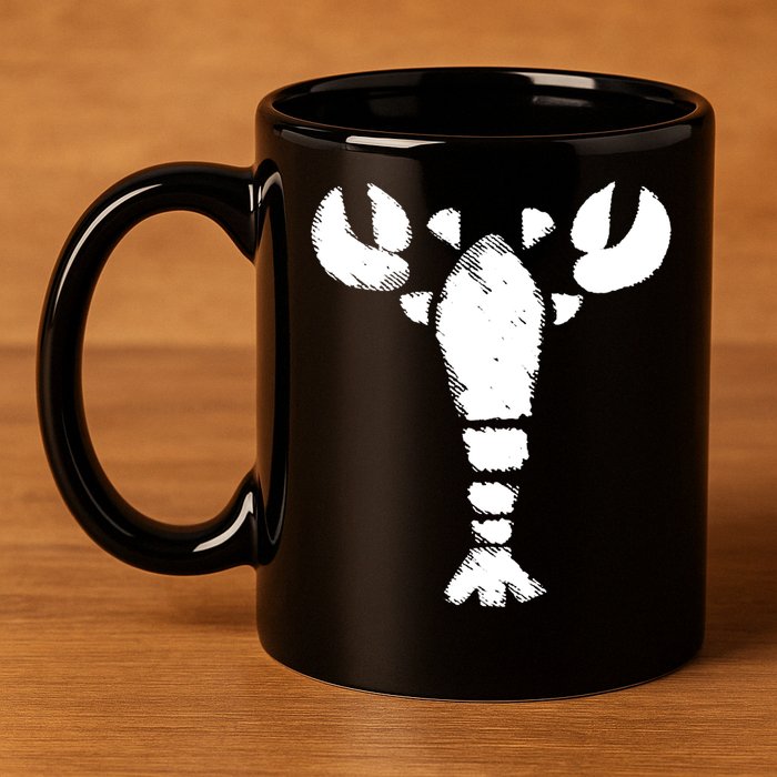 Island Lobster 11oz C Handle Ceramic Mug
