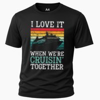 I Love It When We're Cruisin' Together retro Bailing Boat Performance Shirt