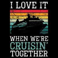 I Love It When We're Cruisin' Together retro Bailing Boat City Backpack