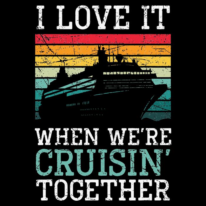 I Love It When We're Cruisin' Together retro Bailing Boat City Backpack