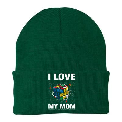 I Love It When My Mom Lets Me Solve Cubes Speedcubing Knit Cap Winter Beanie