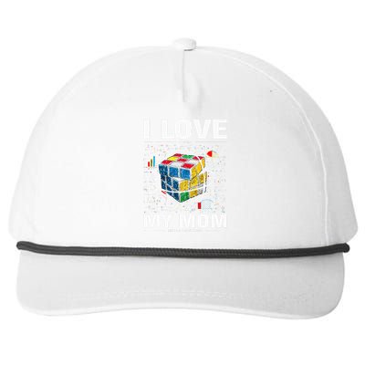 I Love It When My Mom Lets Me Solve Cubes Speedcubing Snapback Five-Panel Rope Hat