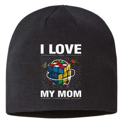 I Love It When My Mom Lets Me Solve Cubes Speedcubing Sustainable Beanie