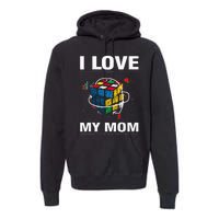 I Love It When My Mom Lets Me Solve Cubes Speedcubing Premium Hoodie