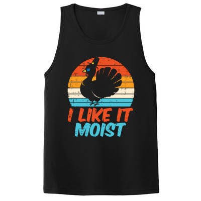 I Like It Moist Turkey Funny Thanksgiving Adult Gift PosiCharge Competitor Tank