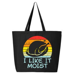 I Like It Moist Turkey Retro Funny Thanksgiving 25L Jumbo Tote