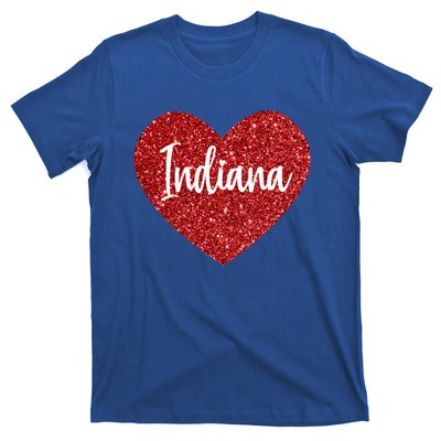 I Love Indiana Usa Red Heart Great Gift T-Shirt