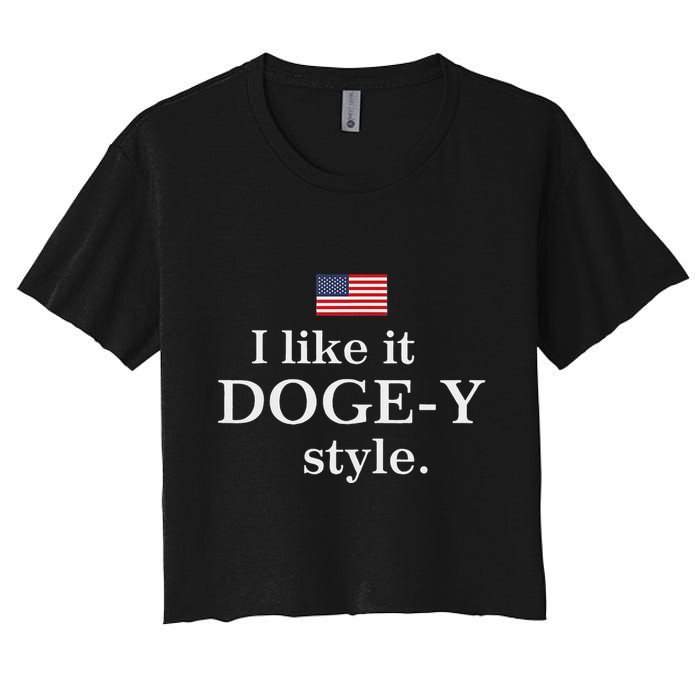 I Like It Doge Y Style Doge Fans Women's Crop Top Tee