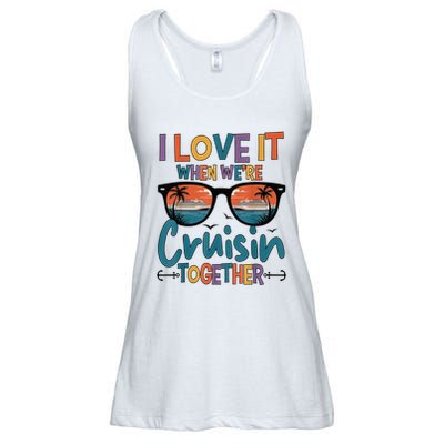 I Love It When WeRe Cruisin Together Cruise Vacation Ladies Essential Flowy Tank