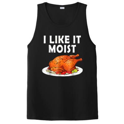 I Like It Moist Funny Thanksgiving Costume Turkey PosiCharge Competitor Tank