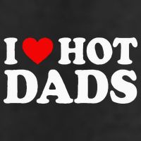 I Love I Heart Hot Dads 11oz C Handle Ceramic Mug