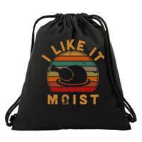 I Like It Moist Thanksgiving Vintage Turkey Day Gift Leg Day Drawstring Bag