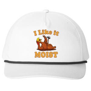 I Like It Moist Funny Thanksgiving Foods Family Group Set Gift Snapback Five-Panel Rope Hat