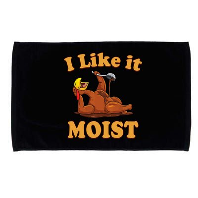 I Like It Moist Funny Thanksgiving Foods Family Group Set Gift Microfiber Hand Towel