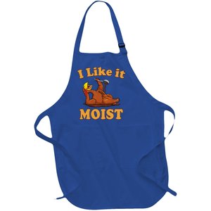 I Like It Moist Funny Thanksgiving Foods Family Group Set Gift Full-Length Apron With Pockets