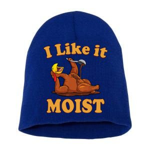 I Like It Moist Funny Thanksgiving Foods Family Group Set Gift Short Acrylic Beanie