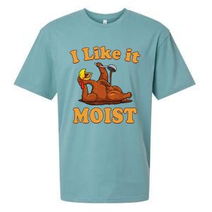 I Like It Moist Funny Thanksgiving Foods Family Group Set Gift Sueded Cloud Jersey T-Shirt