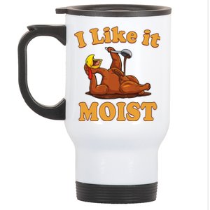 I Like It Moist Funny Thanksgiving Foods Family Group Set Gift Stainless Steel Travel Mug