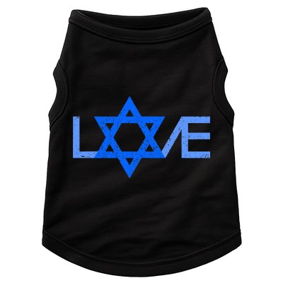 I Love Israel Jewish Star of David Gift for Jew Friend  Doggie Tank