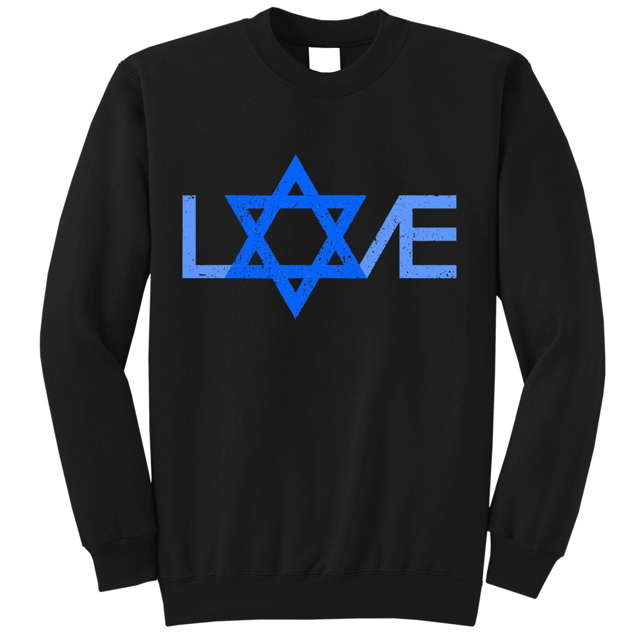 I Love Israel Jewish Star of David Gift for Jew Friend  Sweatshirt