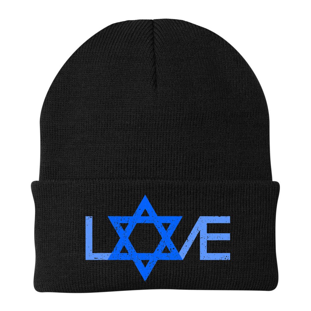 I Love Israel Jewish Star of David Gift for Jew Friend  Beanie