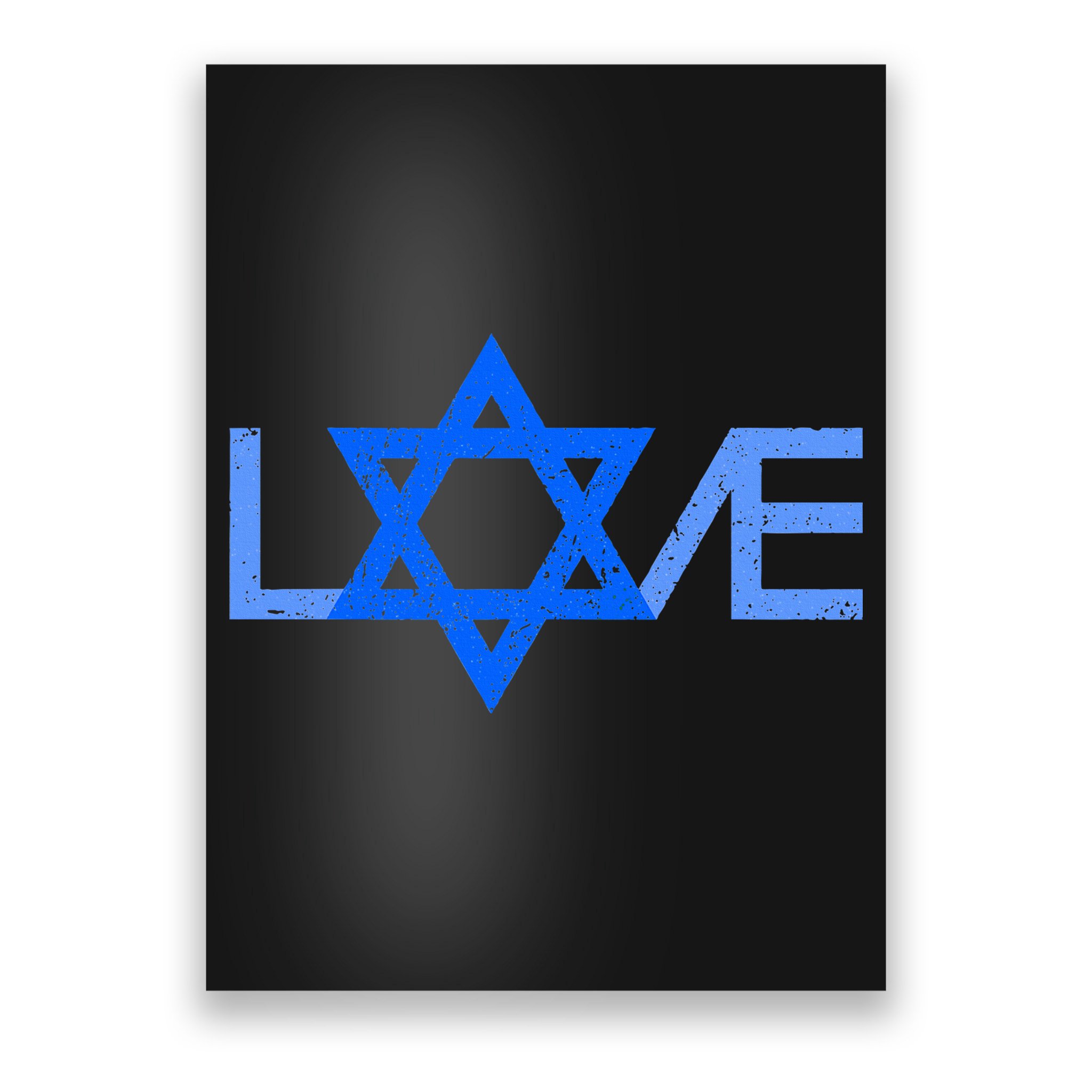 I Love Israel Jewish Star of David Gift for Jew Friend  Poster