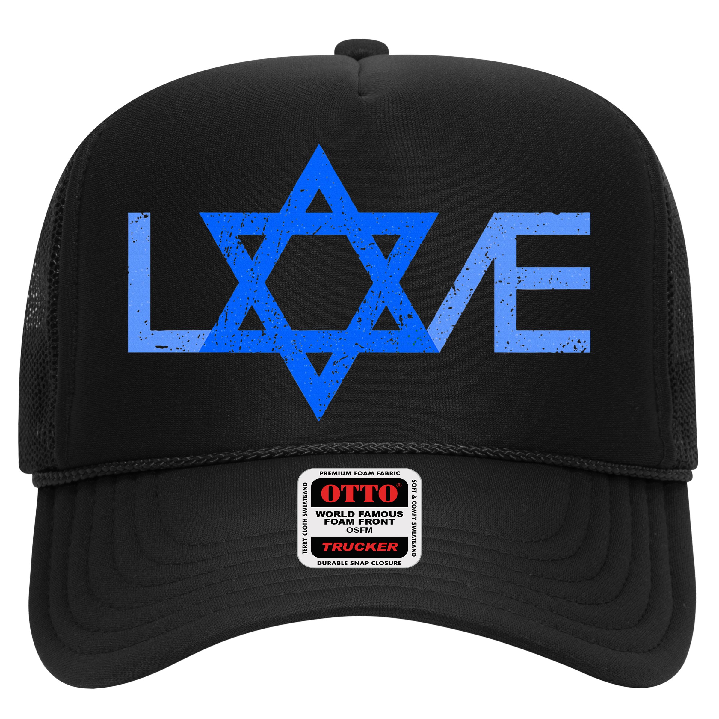 I Love Israel Jewish Star of David Gift for Jew Friend  Hat