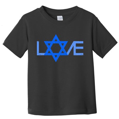 I Love Israel Jewish Star of David Gift for Jew Friend  Toddler T-Shirt