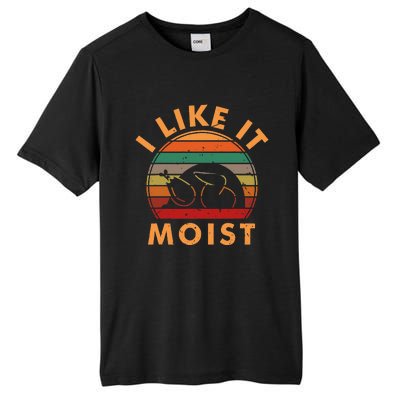 I Like It Moist Thanksgiving Turkey Leg Day Tall Fusion ChromaSoft Performance T-Shirt