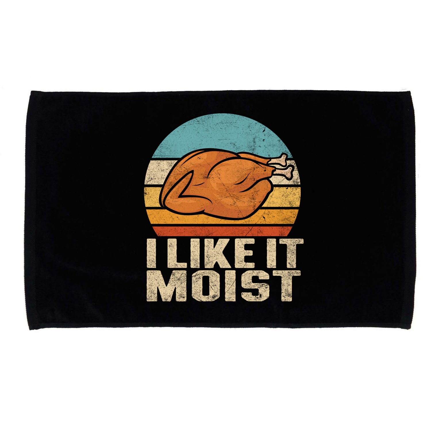I Like It Moist Funny Thanksgiving Great Gift Turkey Vintage Cool Gift Microfiber Hand Towel