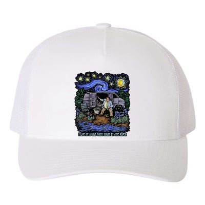 I Live In A Gogh Down By The River Yupoong Adult 5-Panel Trucker Hat