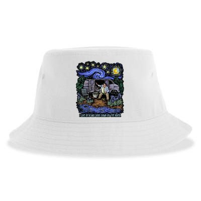 I Live In A Gogh Down By The River Sustainable Bucket Hat