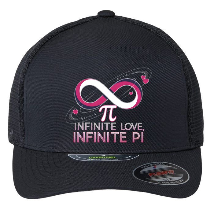Infinite Love Infinite Pi Math ValentineS Day Design Meaningful Gift Flexfit Unipanel Trucker Cap