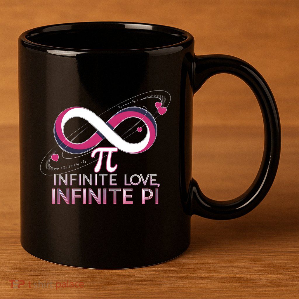 Infinite Love Infinite Pi Math ValentineS Day Design Meaningful Gift 11oz C Handle Ceramic Mug