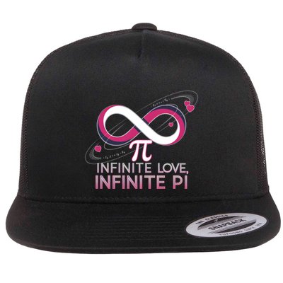 Infinite Love Infinite Pi Math ValentineS Day Design Meaningful Gift Flatbill Hat