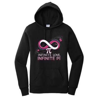 Infinite Love Infinite Pi Math ValentineS Day Design Meaningful Gift Women's Pullover Hoodie