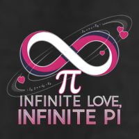 Infinite Love Infinite Pi Math ValentineS Day Design Meaningful Gift 25L Jumbo Tote