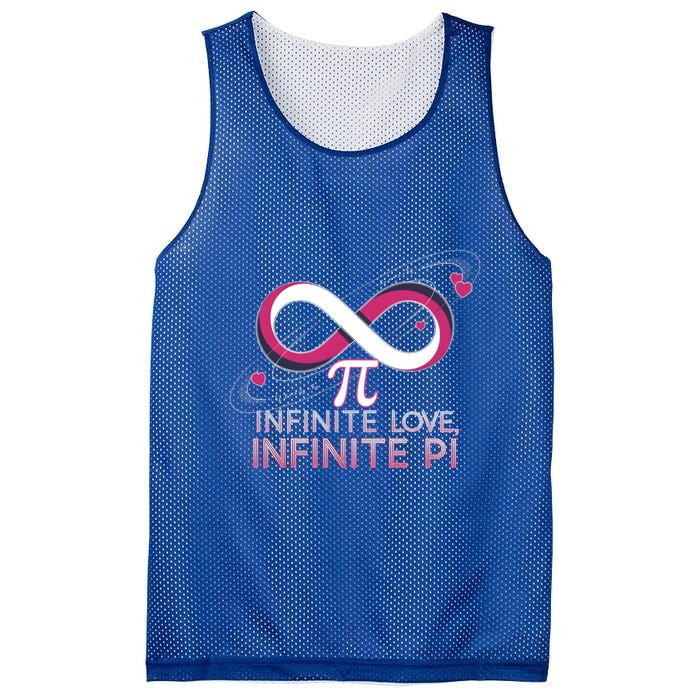 Infinite Love Infinite Pi Math ValentineS Day Design Meaningful Gift Mesh Reversible Basketball Jersey Tank