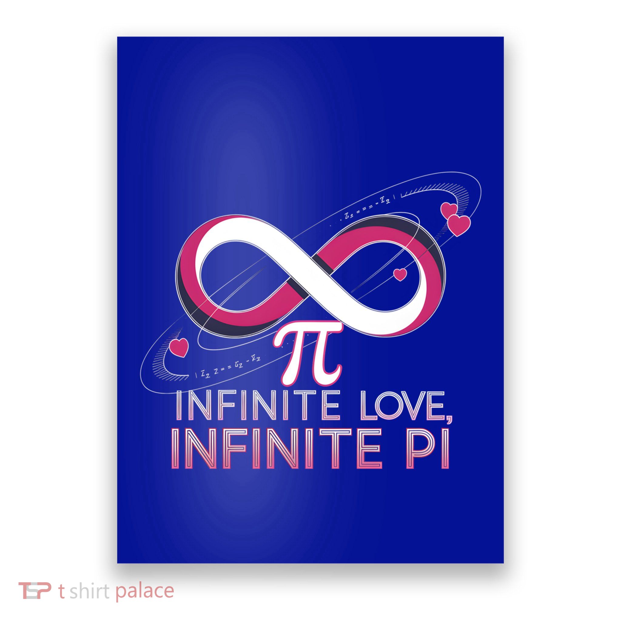 Infinite Love Infinite Pi Math ValentineS Day Design Meaningful Gift Poster