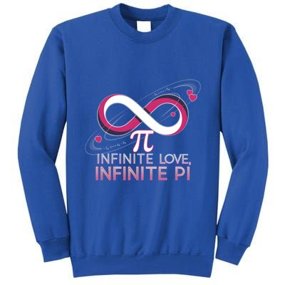 Infinite Love Infinite Pi Math ValentineS Day Design Meaningful Gift Tall Sweatshirt
