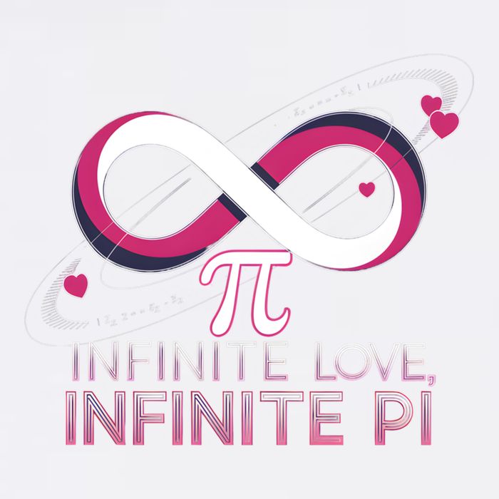 Infinite Love Infinite Pi Math ValentineS Day Design Meaningful Gift Garment-Dyed Sweatshirt