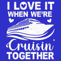 I Love It When Were Cruising Together Honeymoon Cruise Gift 16 in Basic Backpack