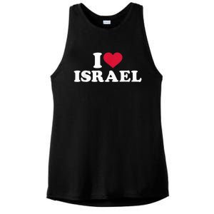 I love Israel Ladies PosiCharge Tri-Blend Wicking Tank