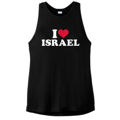 I love Israel Ladies PosiCharge Tri-Blend Wicking Tank