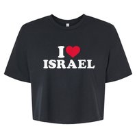 I love Israel Bella+Canvas Jersey Crop Tee