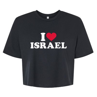 I love Israel Bella+Canvas Jersey Crop Tee