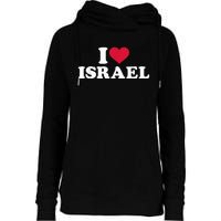 I love Israel Womens Funnel Neck Pullover Hood