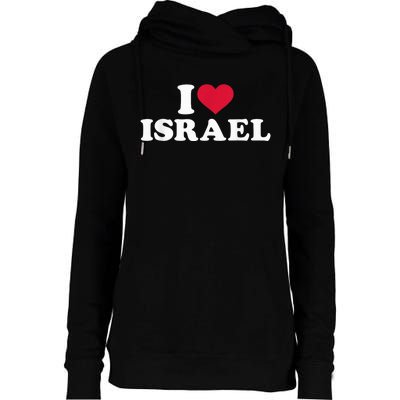 I love Israel Womens Funnel Neck Pullover Hood