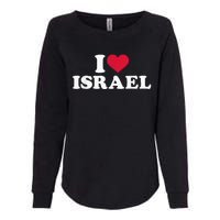 I love Israel Womens California Wash Sweatshirt