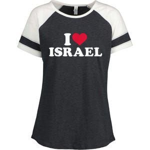 I love Israel Enza Ladies Jersey Colorblock Tee